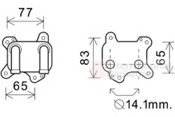 VAN WEZEL 37003581 масляний радіатор, моторне масло