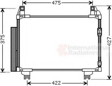 VAN WEZEL 53005497 Конденсатор, кондиціонер