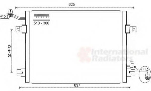 VAN WEZEL 77005048 Конденсатор, кондиціонер