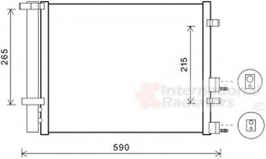 VAN WEZEL 82005249 Конденсатор, кондиціонер