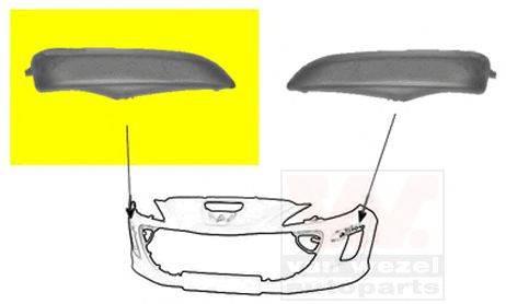 VAN WEZEL 4042586 Облицювання, бампер