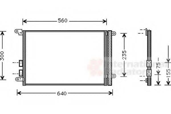 VAN WEZEL 01005082 Конденсатор, кондиціонер