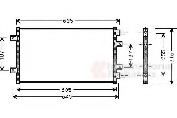 VAN WEZEL 17005247 Конденсатор, кондиціонер