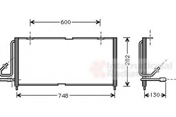 VAN WEZEL 21005027 Конденсатор, кондиціонер