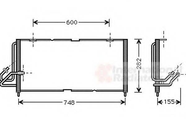 VAN WEZEL 21005028 Конденсатор, кондиціонер