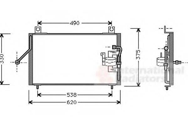 VAN WEZEL 83005003 Конденсатор, кондиціонер