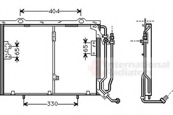 VAN WEZEL 30005245 Конденсатор, кондиціонер