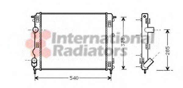 VAN WEZEL 43002270 Радіатор, охолодження двигуна