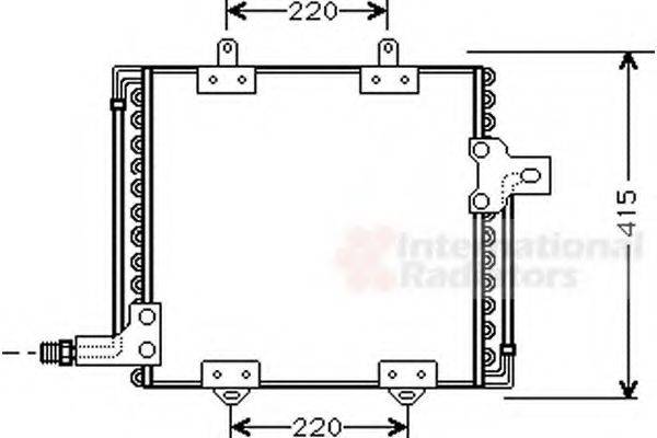 VAN WEZEL 43005181 Конденсатор, кондиціонер