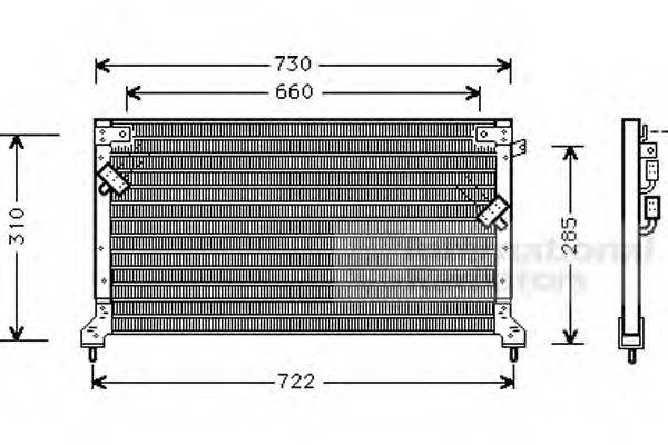 VAN WEZEL 51005040 Конденсатор, кондиціонер