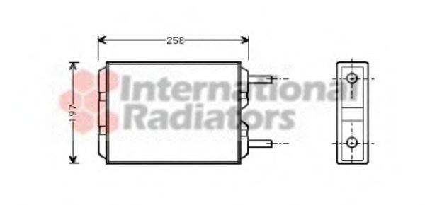 VAN WEZEL 59006040 Теплообмінник, опалення салону