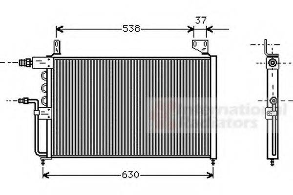 VAN WEZEL 58005138 Конденсатор, кондиціонер