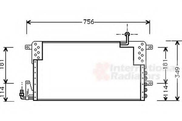 VAN WEZEL 58005161 Конденсатор, кондиціонер