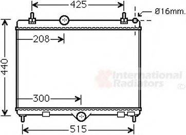 VAN WEZEL 40002358 Радіатор, охолодження двигуна