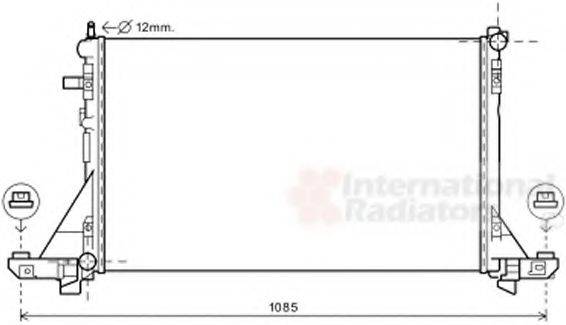 VAN WEZEL 43002560 Радіатор, охолодження двигуна