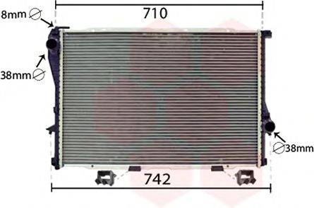 VAN WEZEL 06002233 Радіатор, охолодження двигуна