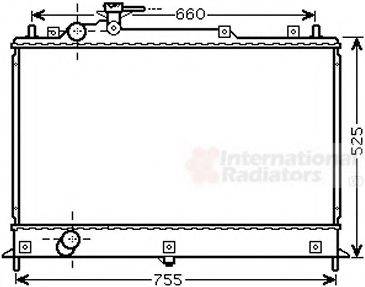 VAN WEZEL 27002255 Радіатор, охолодження двигуна