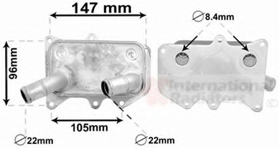 VAN WEZEL 83003215 масляний радіатор, моторне масло