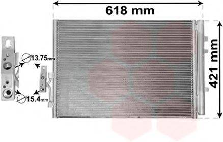 VAN WEZEL 06005481 Конденсатор, кондиціонер