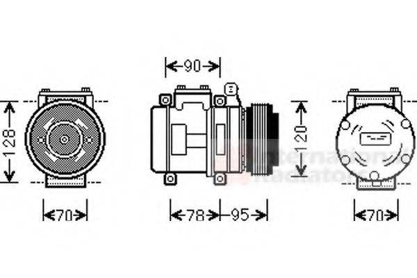 VAN WEZEL 0200K028 Компресор, кондиціонер