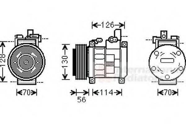 VAN WEZEL 0700K062 Компресор, кондиціонер