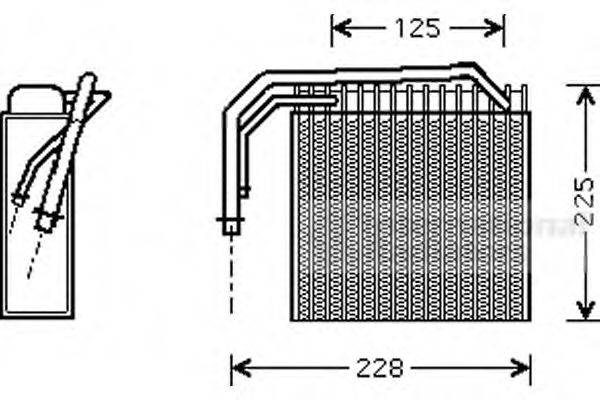 VAN WEZEL 0700V061 Випарник, кондиціонер