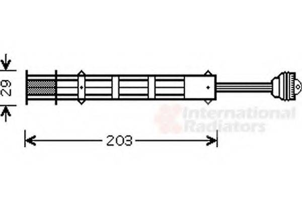 VAN WEZEL 1700D282 Осушувач, кондиціонер