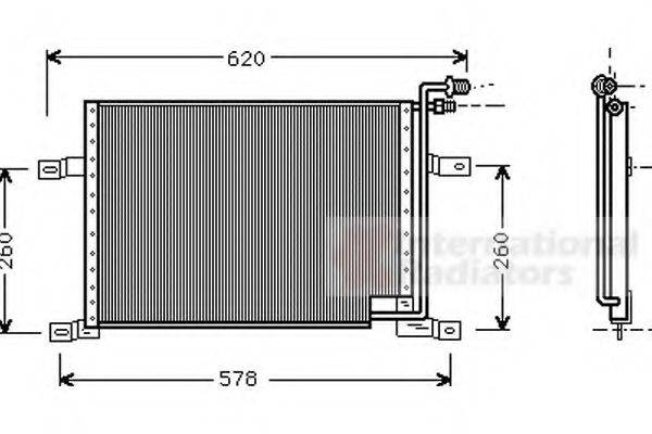 VAN WEZEL 21005010 Конденсатор, кондиціонер