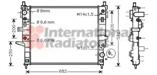 VAN WEZEL 30002332 Радіатор, охолодження двигуна