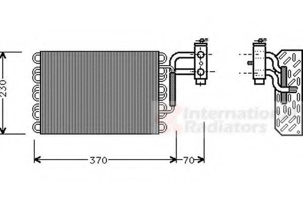 VAN WEZEL 3000V002 Випарник, кондиціонер