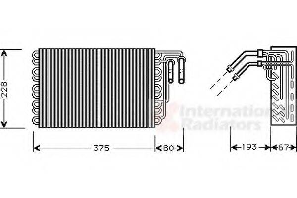 VAN WEZEL 3000V020 Випарник, кондиціонер