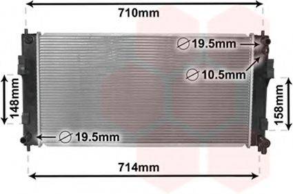 VAN WEZEL 33002391 Радіатор, охолодження двигуна