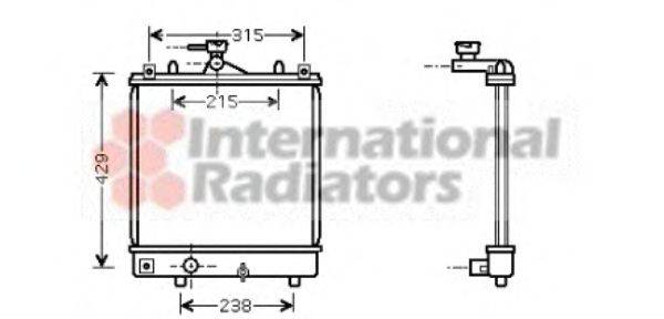 VAN WEZEL 37002330 Радіатор, охолодження двигуна