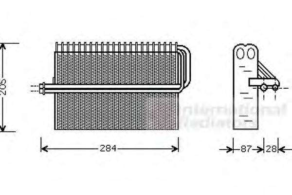 VAN WEZEL 3700V344 Випарник, кондиціонер