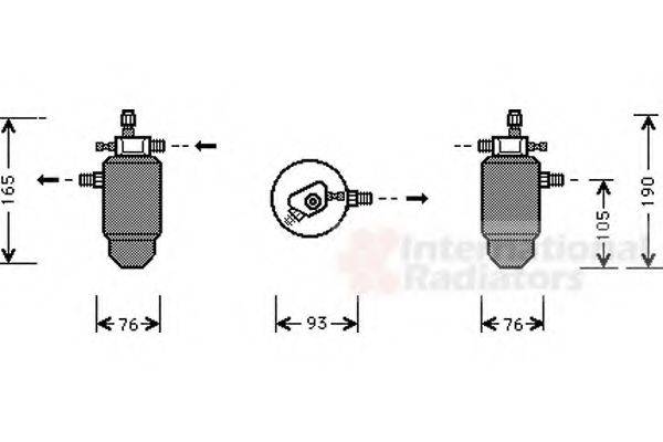 VAN WEZEL 4000D197 Осушувач, кондиціонер