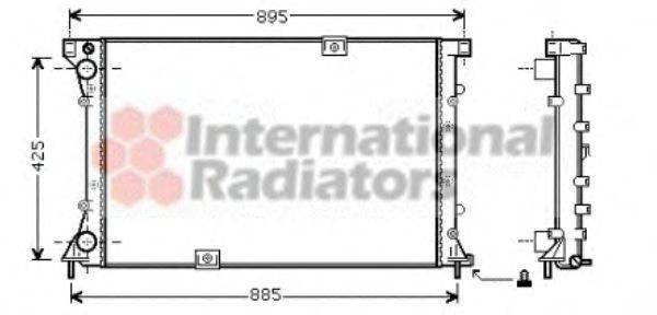 VAN WEZEL 43002313 Радіатор, охолодження двигуна