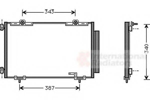 VAN WEZEL 53005266 Конденсатор, кондиціонер