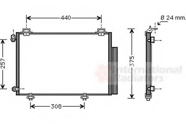 VAN WEZEL 53005267 Конденсатор, кондиціонер