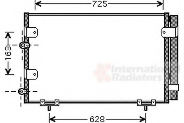 VAN WEZEL 53005288 Конденсатор, кондиціонер