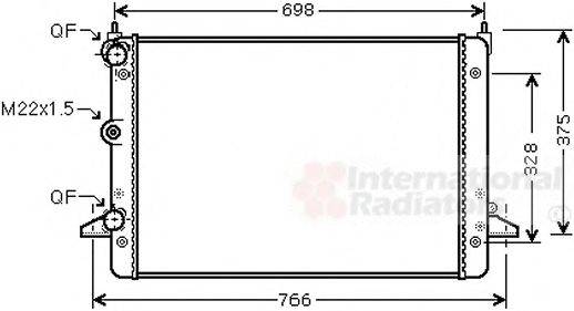 VAN WEZEL 58002184 Радіатор, охолодження двигуна