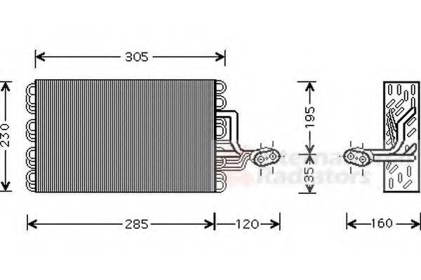 VAN WEZEL 5800V186 Випарник, кондиціонер