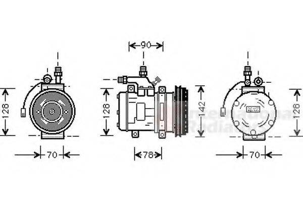 VAN WEZEL 7400K029 Компресор, кондиціонер