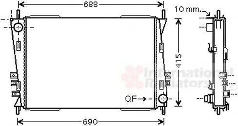 VAN WEZEL 77002037 Радіатор, охолодження двигуна