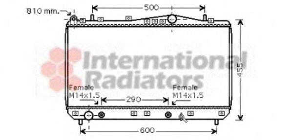 VAN WEZEL 81002053 Радіатор, охолодження двигуна