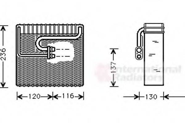 VAN WEZEL 8100V035 Випарник, кондиціонер