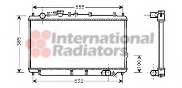 VAN WEZEL 83002016 Радіатор, охолодження двигуна