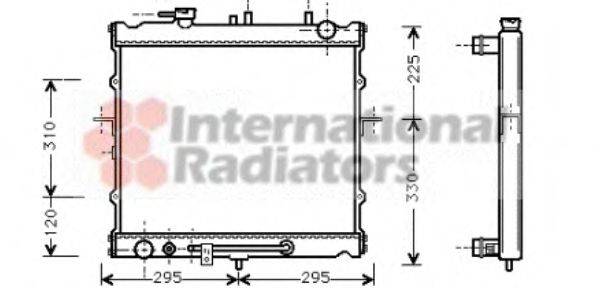 VAN WEZEL 83002023 Радіатор, охолодження двигуна