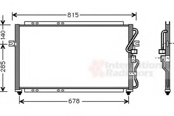 VAN WEZEL 83005014 Конденсатор, кондиціонер