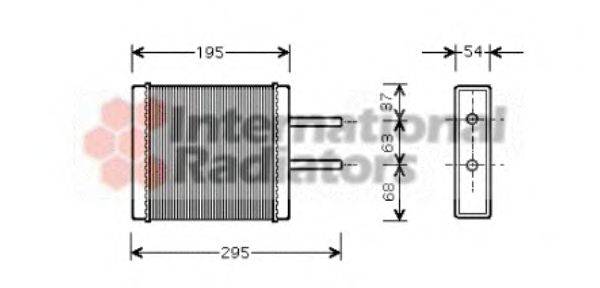 VAN WEZEL 83006047 Теплообмінник, опалення салону