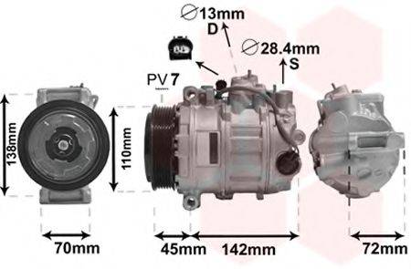 VAN WEZEL 3000K636 Компресор, кондиціонер